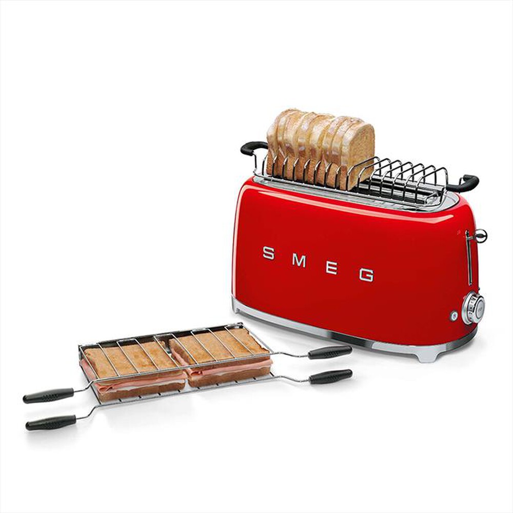 "SMEG - Tostapane 50's Style 2x4 fette – TSF02RDEU-rosso"