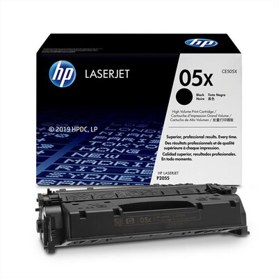 HP - 05X TONER ORIGINALE ALTA CAPACITA'-Nero, Alta capacit&agrave;