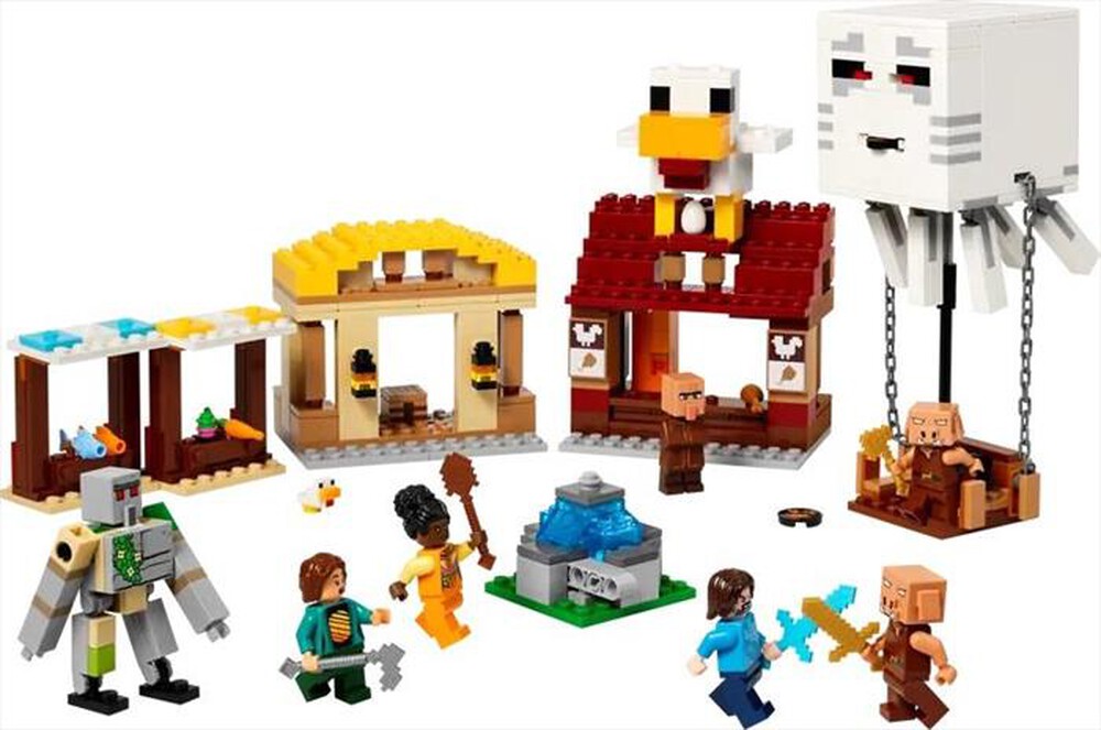 "LEGO - MINECRAFT Attacco al villaggio del Ghast - 21273-Multicolore"