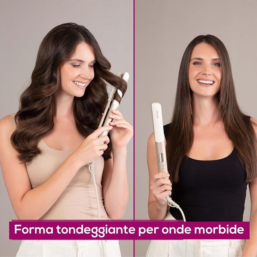Immagine del prodotto BEURER - Piastra per capelli lisci e onde HS 70 ICONIC PRO-Crema e oro