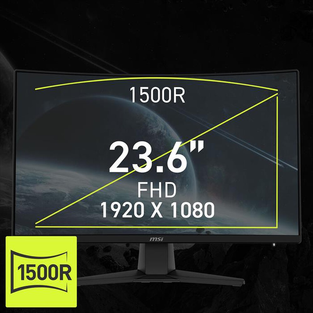 Immagine del prodotto MSI - Monitor LED 23,6" MAG 242C-Nero