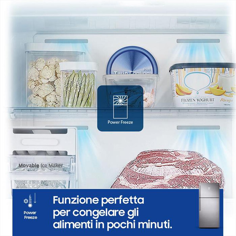 "SAMSUNG - Frigorifero 2 porte RT50K633PSL/ES Classe E 516lt-INOX"