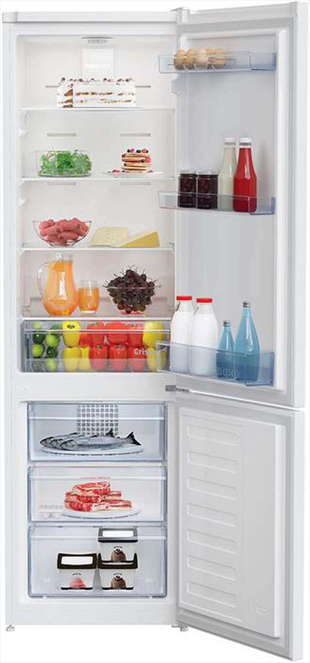 "BEKO - Frigorifero combinato RCNA305K40WN Classe E 266 lt-Bianco"