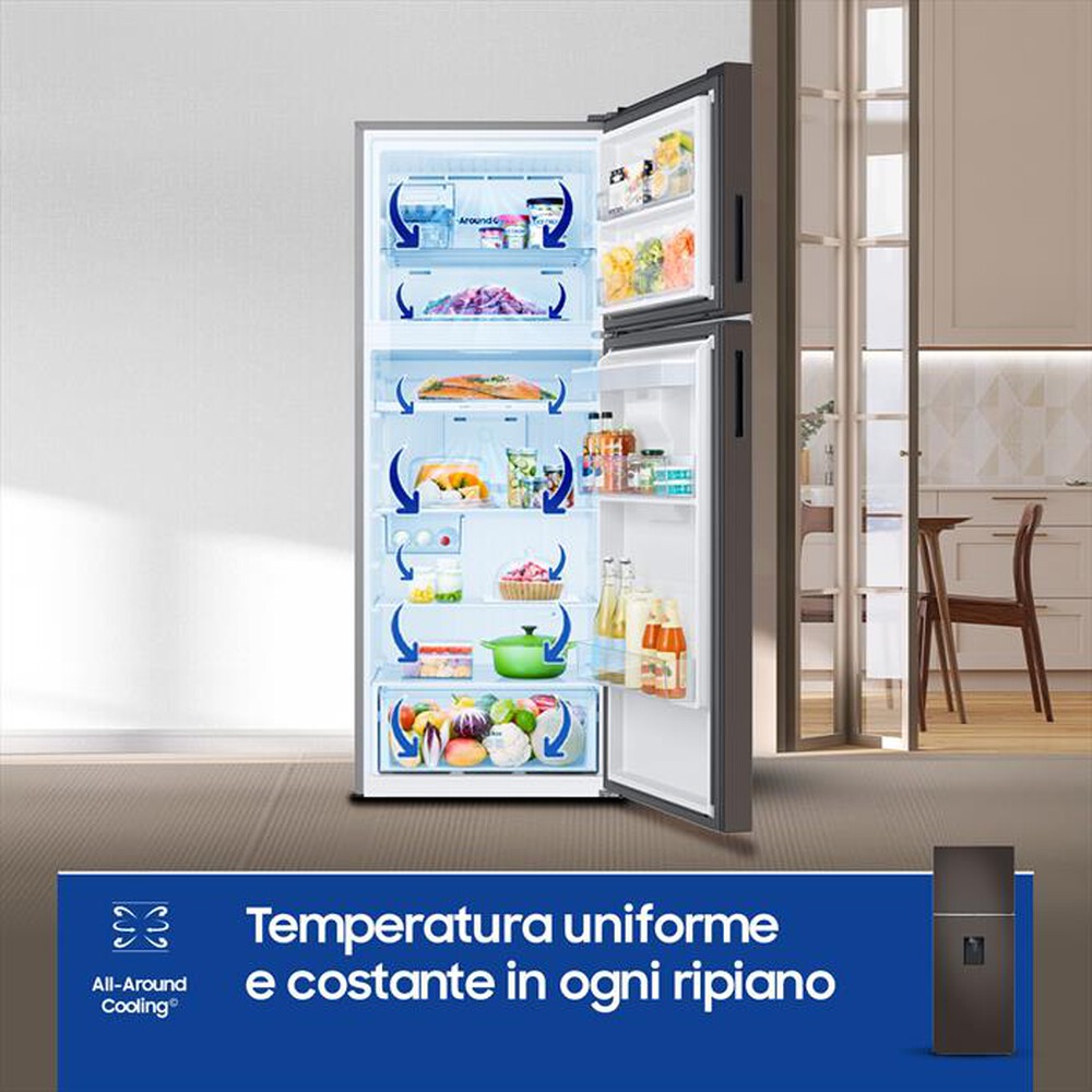 "SAMSUNG - Frigorifero 2 porte RT47CB6736C2ES Classe E 462 lt-Cotta Charcoal"