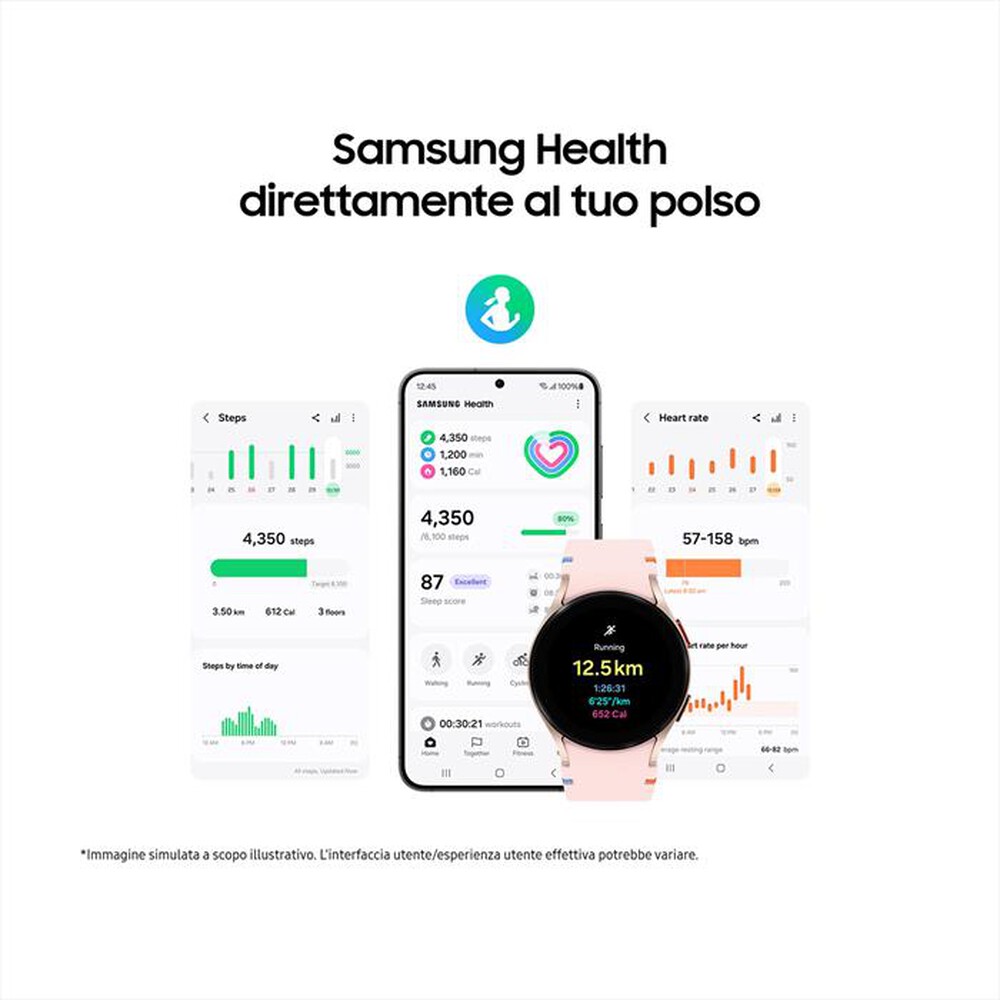 "SAMSUNG - Smartwatch GALAXY WATCH FE 40MM BT-Black"