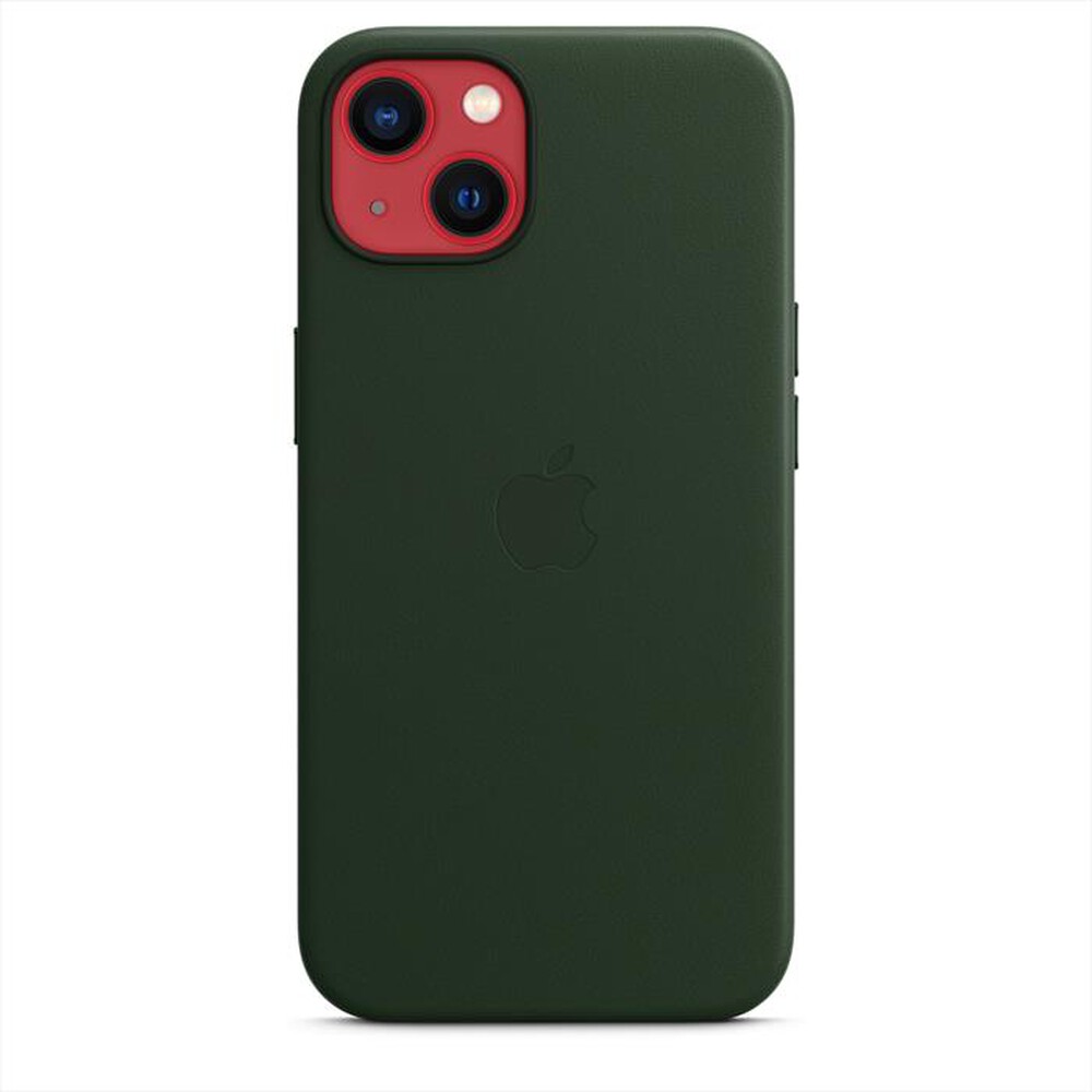 "APPLE - Custodia MagSafe in pelle per iPhone 13-Verde sequoia"