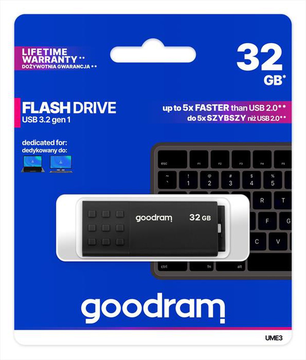 GOODRAM - Chiavetta USB 32GB 3.2 Gen 2-NERO