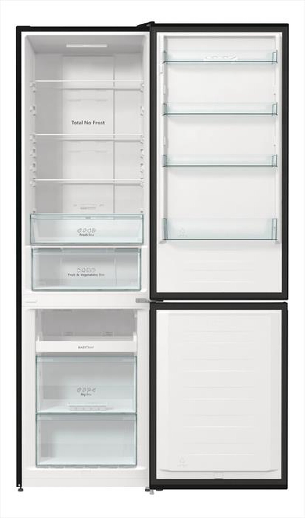 "HISENSE - Frigorifero combinato RB434N4BFE1 Classe E 331 lt-Black Inox"