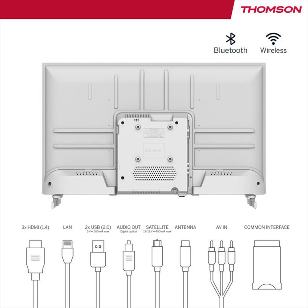 "THOMSON - Smart TV LED HD READY 32\" 32HG2S14W-Bianco"