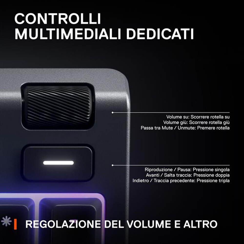 Immagine del prodotto STEELSERIES - Tastiera APEX 3 IT-Nero