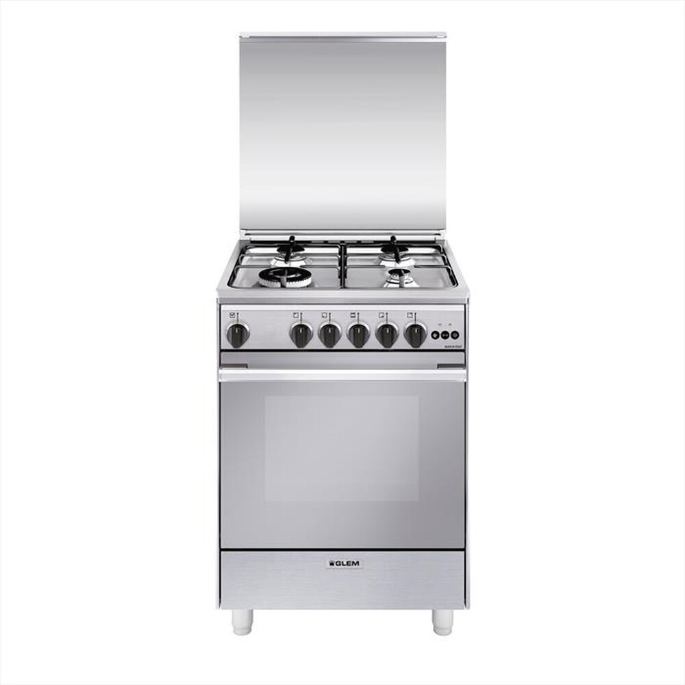 "GLEM GAS - Cucina a gas U664VI Classe A-INOX"