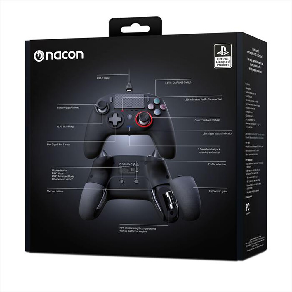 "NACON - NACON REVOLUTION PRO CONTROLLER 3 per PS4-Nero"