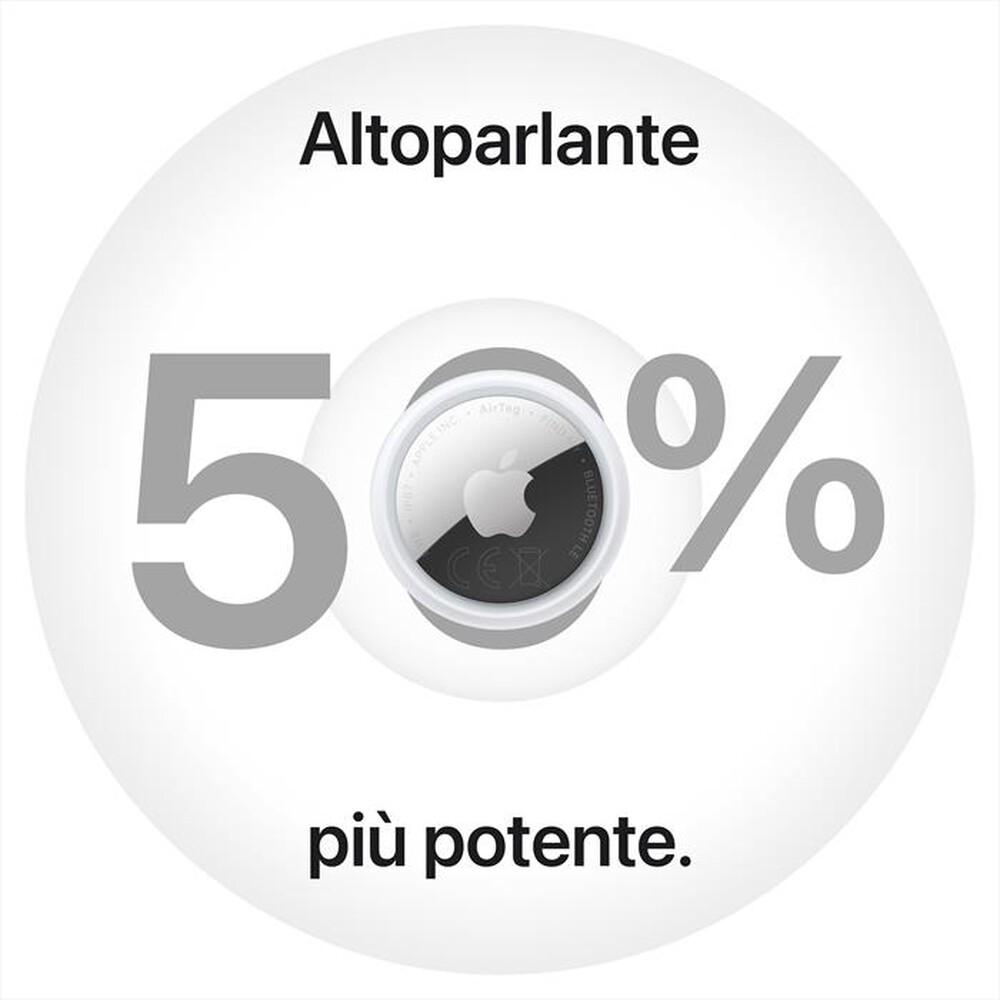 Immagine del prodotto APPLE - AIRTAG - CONFEZIONE DA 4-Argento, Bianco