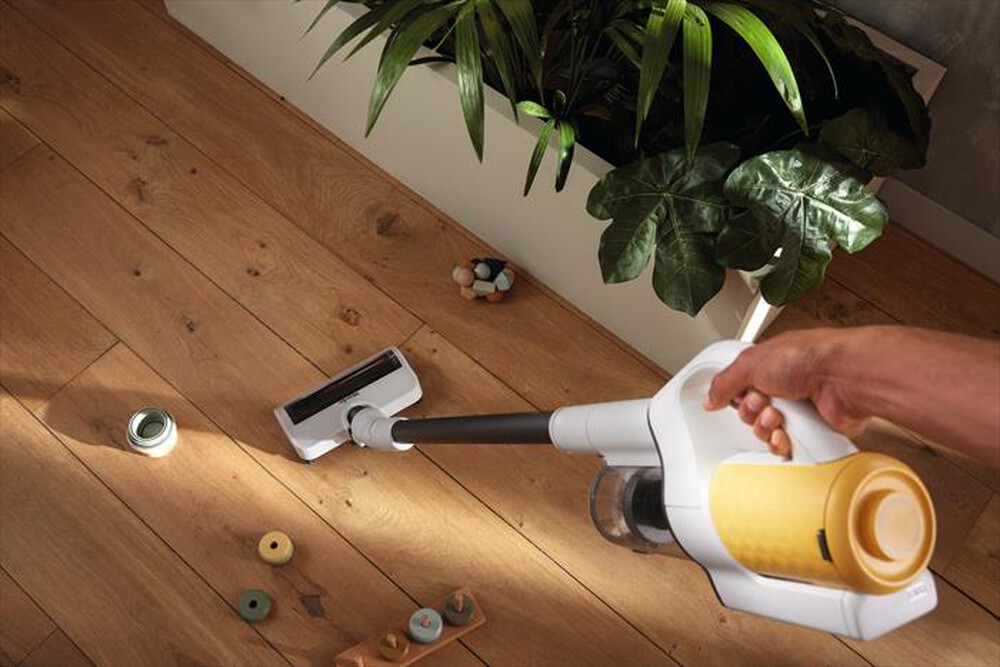 "MIELE - Scopa elettrica DUOFLEX HX1-Bianco, Giallo"
