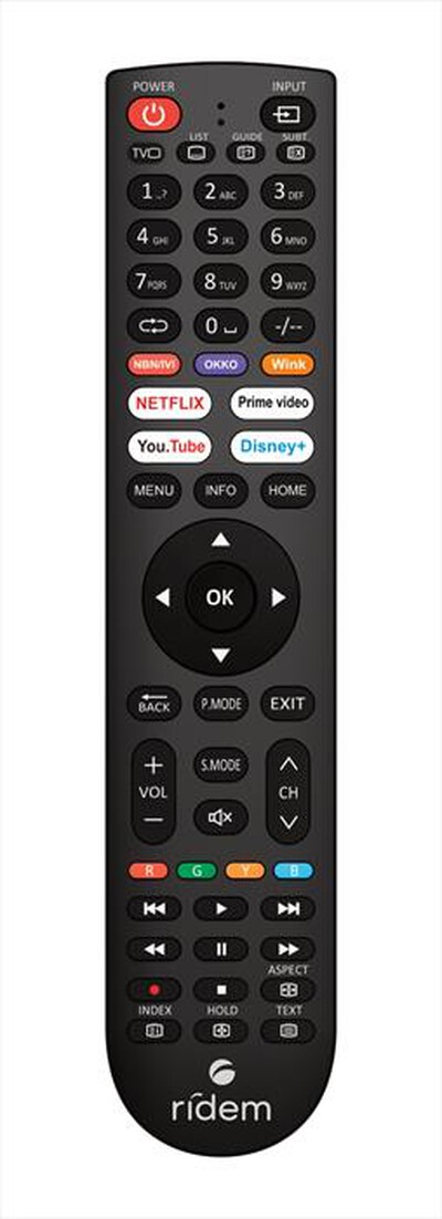 RIDEM - Telecomando universale programmabile CRC X5800-Nero