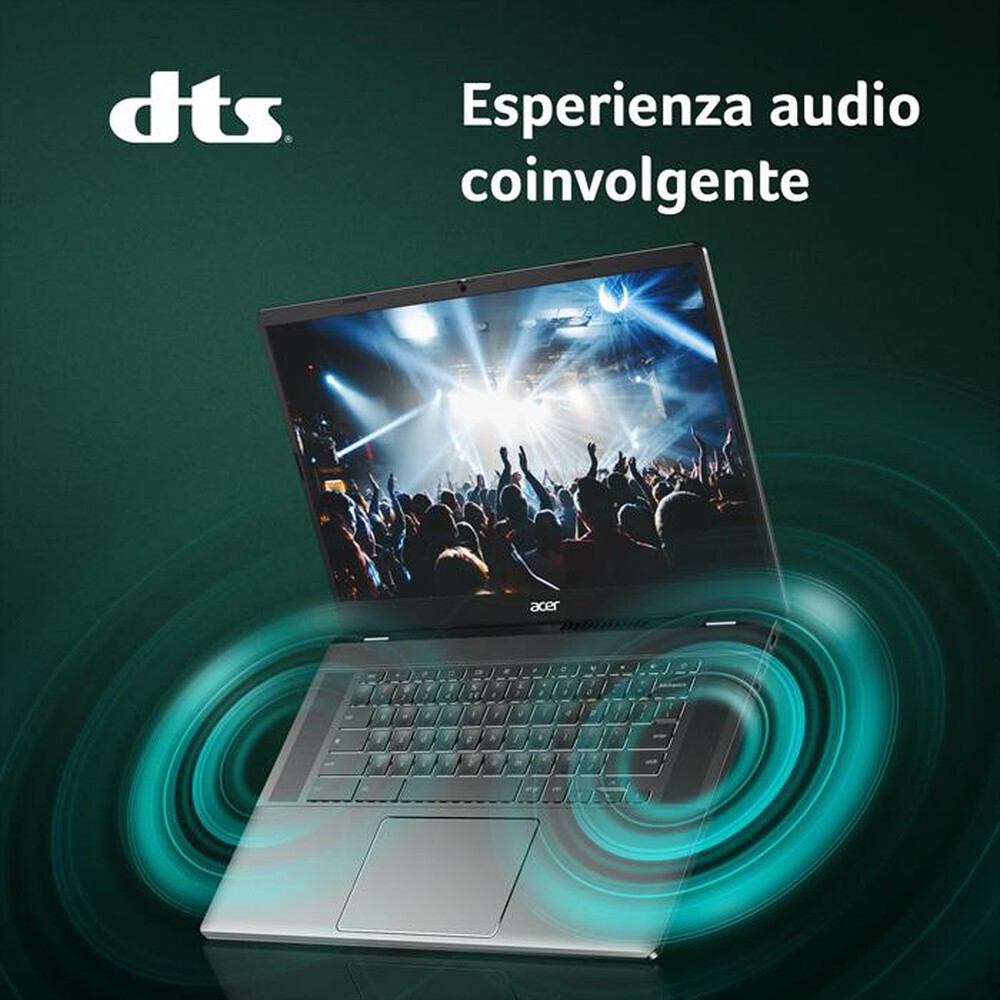 Immagine del prodotto ACER - CHROMEBOOK PLUS 515 CB515-2H-34ZU LAPTOP IA Google-Grigio