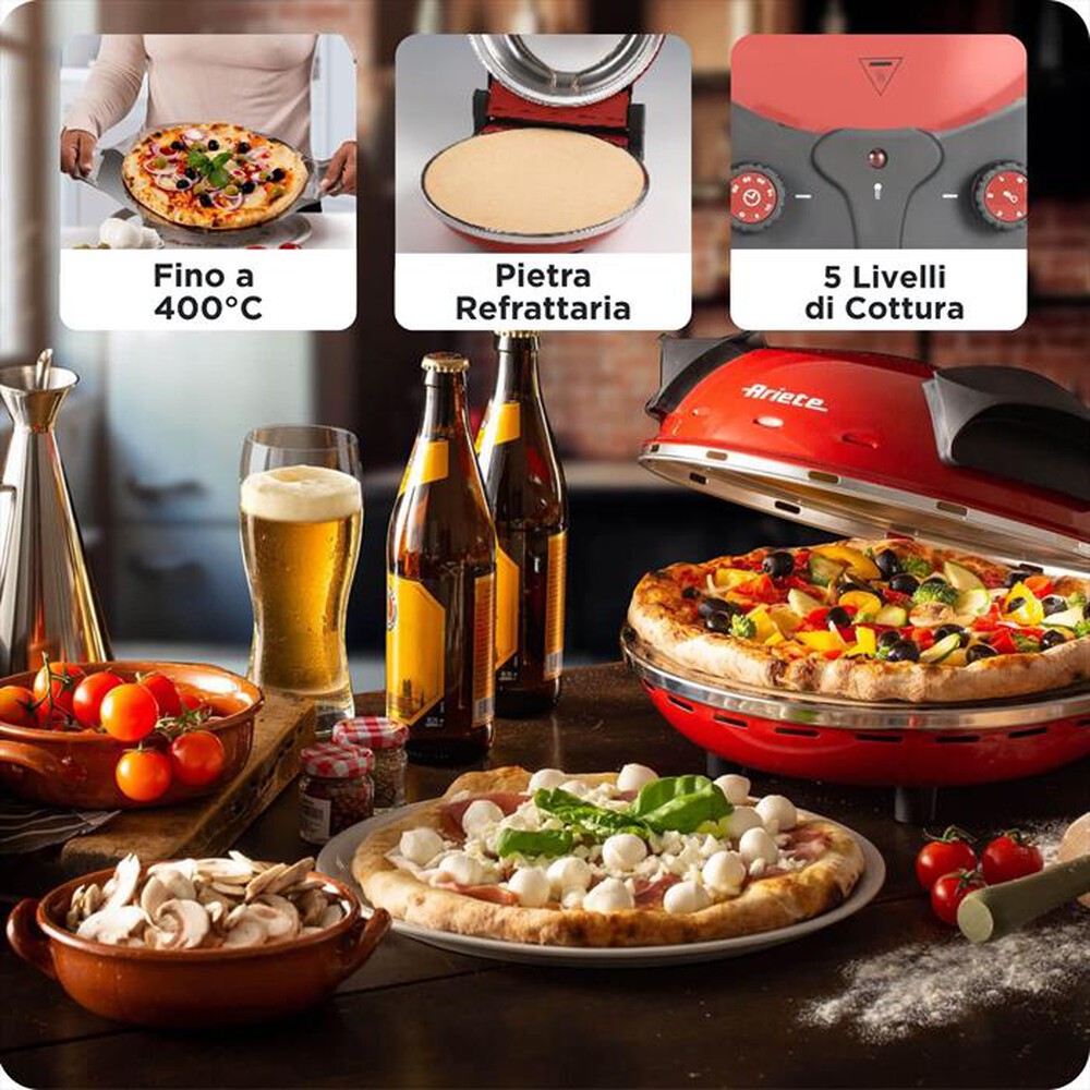 Immagine del prodotto ARIETE - 0909 Pizza in 4 minuti Forno pizza 1200W