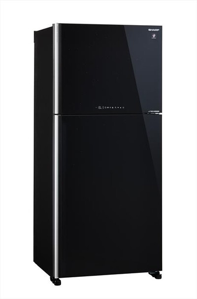 SHARP - Frigorifero 2 porte SJXG690GBK Classe F 613lt-in vetro NERO brillante