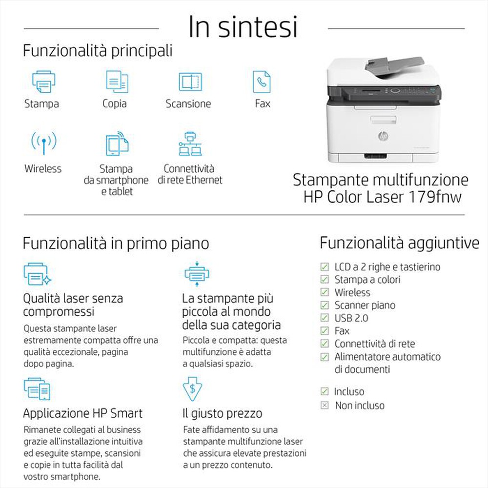 Immagine del prodotto HP - HP COLOR LASER 179FNW-Bianca