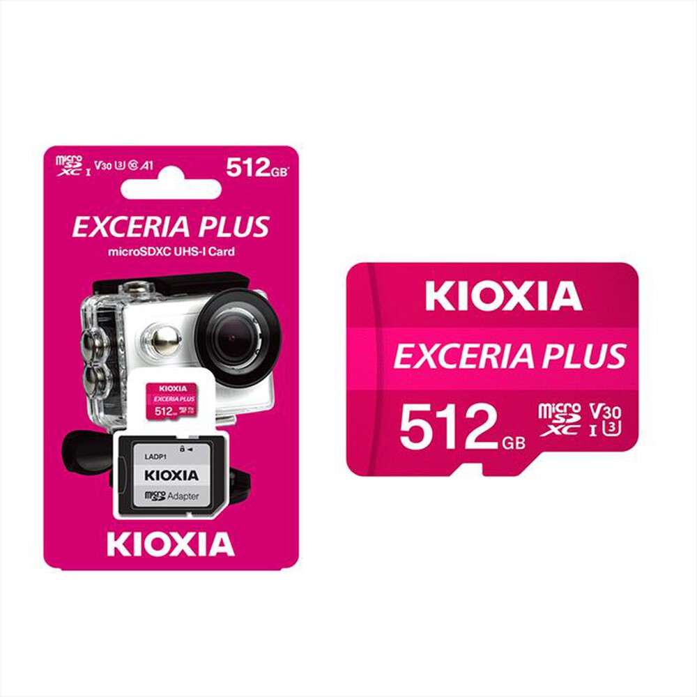 Immagine del prodotto KIOXIA - MICROSD EXCERIA PLUS MPL1 UHS-1 V30 U3 512GB-ROSA