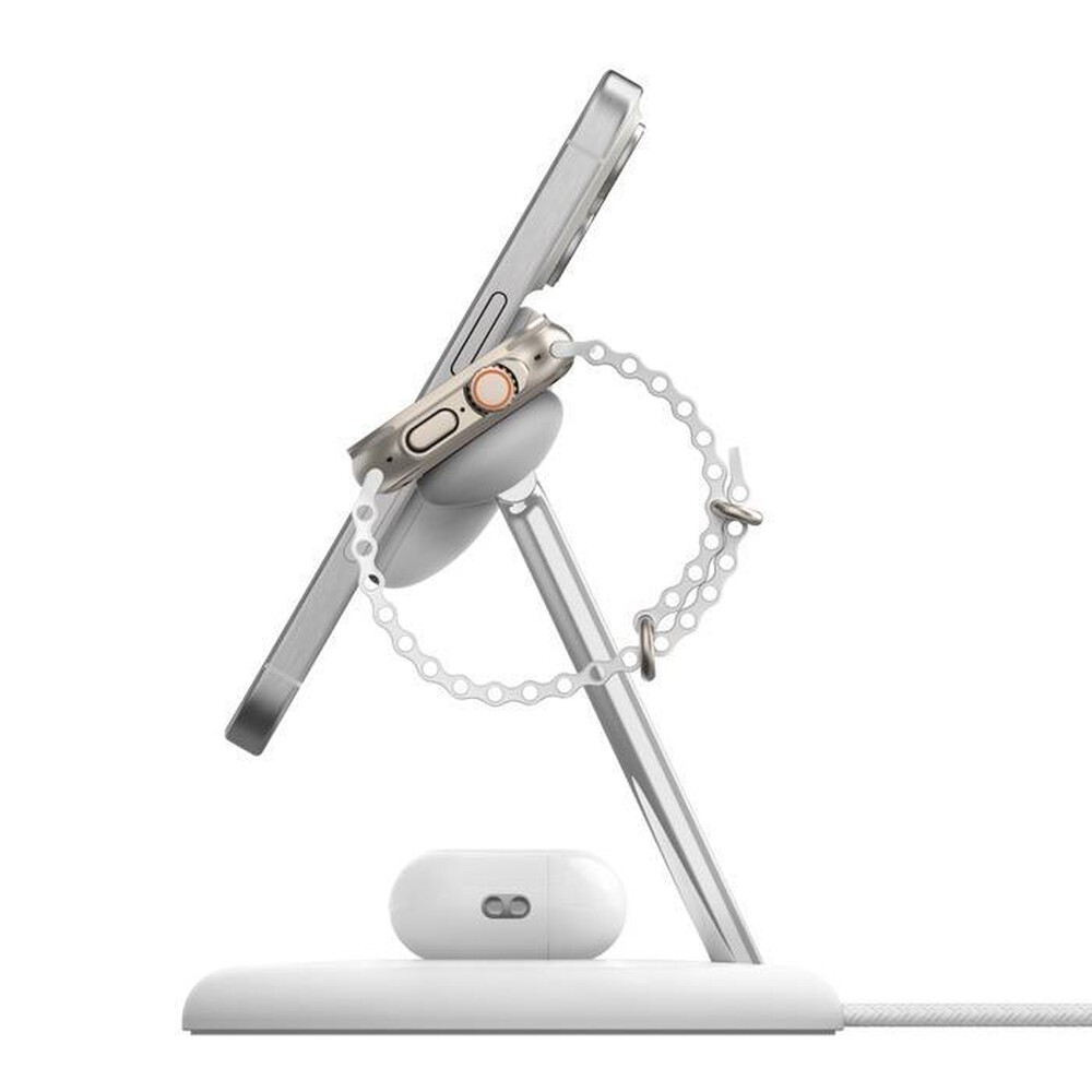 "BELKIN - SUPPORTO DI RICARICA WL 3IN1 Q12 (15W)-Bianco"