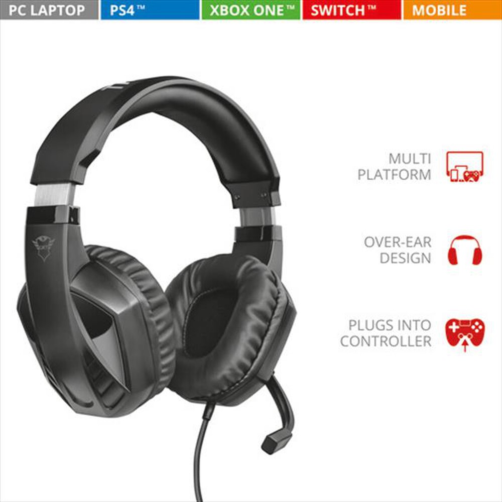 "TRUST - GXT412 CELAZ HEADSET-Black"
