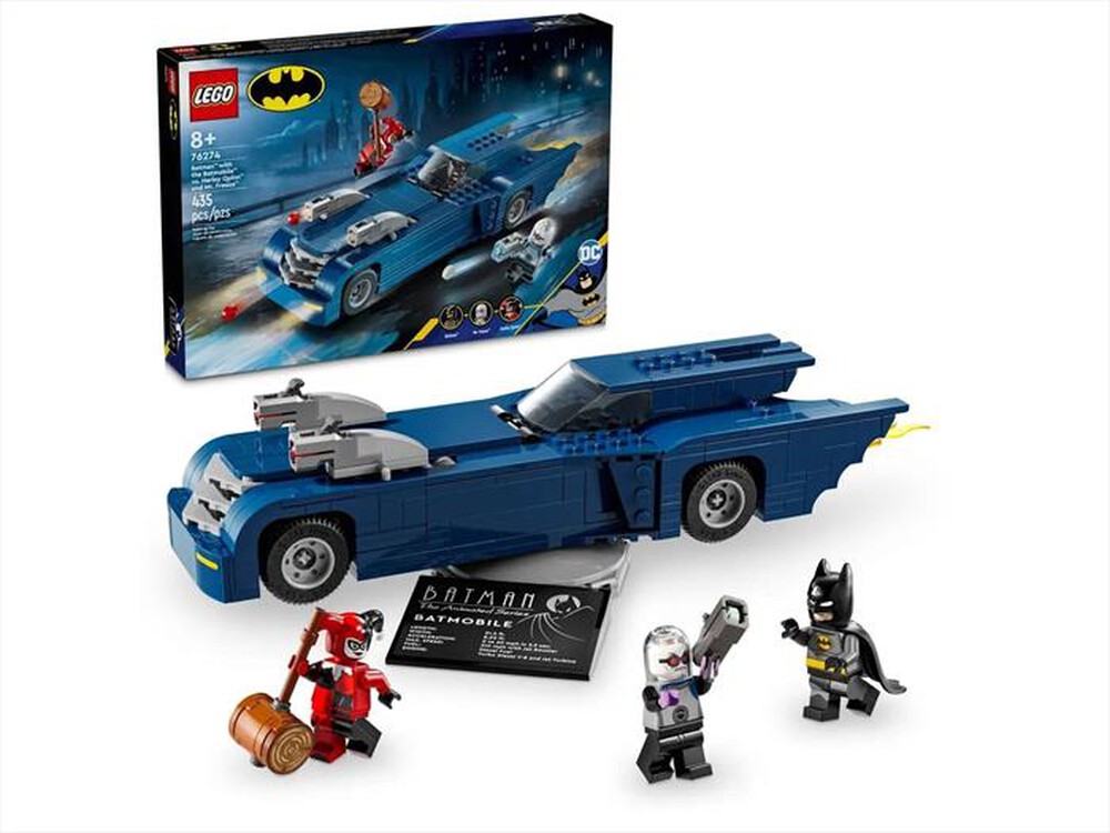 "LEGO - Batman con Batmobile vs. Harley Quinn e Mr - 76274-Multicolore"