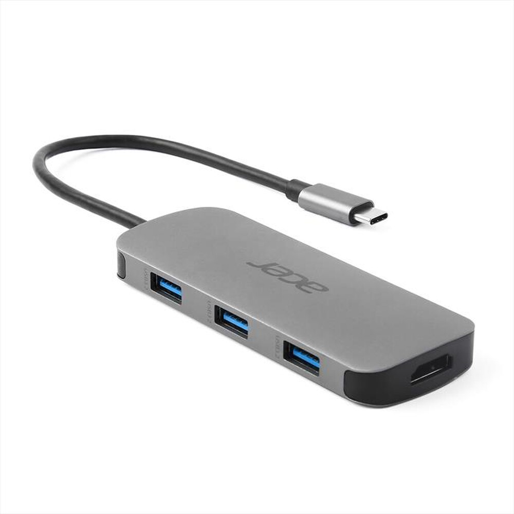 "ACER - Dongle 7 IN 1 TYPE C-Silver"