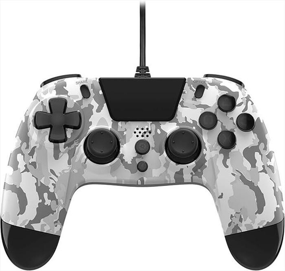 "GIOTECK - VX-4 WIRED CONTROLLER CAMO PS4-Bianco/Nero"