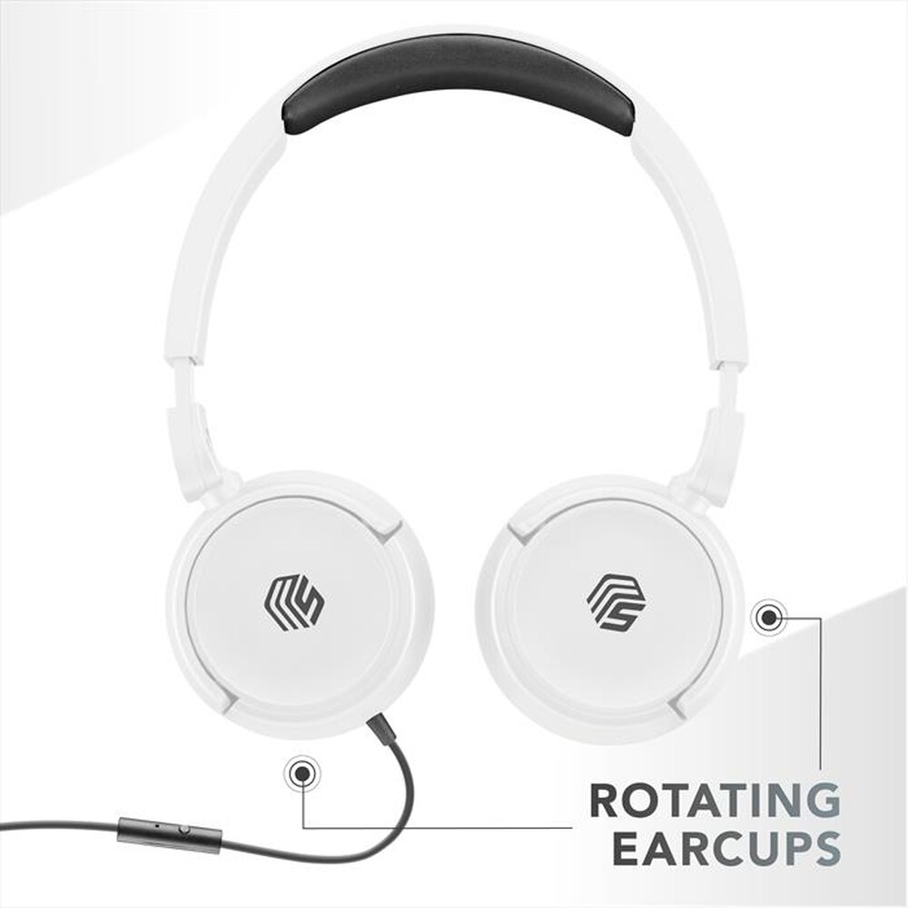 Immagine del prodotto CELLULARLINE - Cuffie a padiglione chiuso MUSICSOUNDFULLCW-Bianco