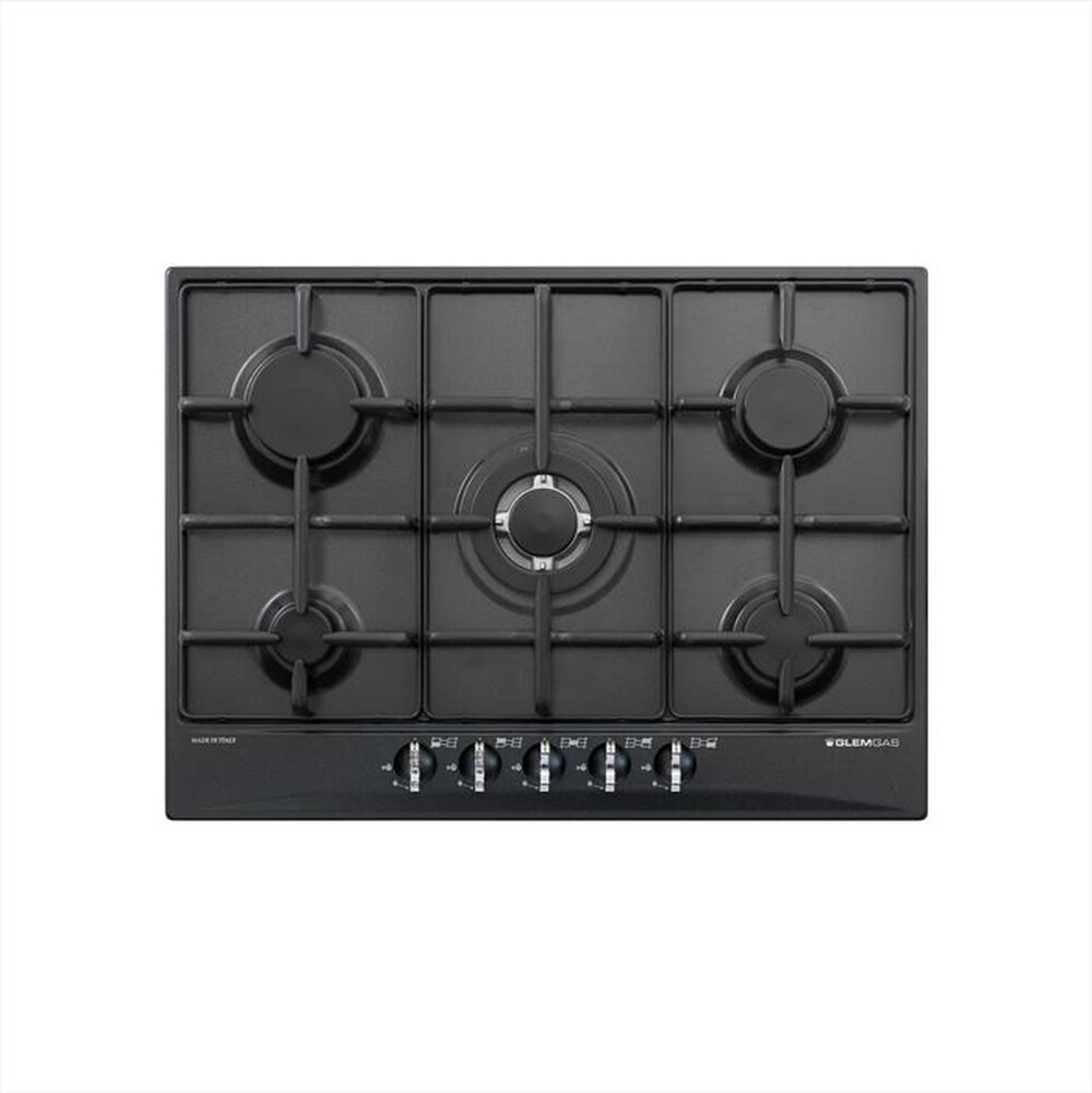 "GLEM GAS - Piano cottura a gas GT755AC 68,5 cm-ANTRACITE"