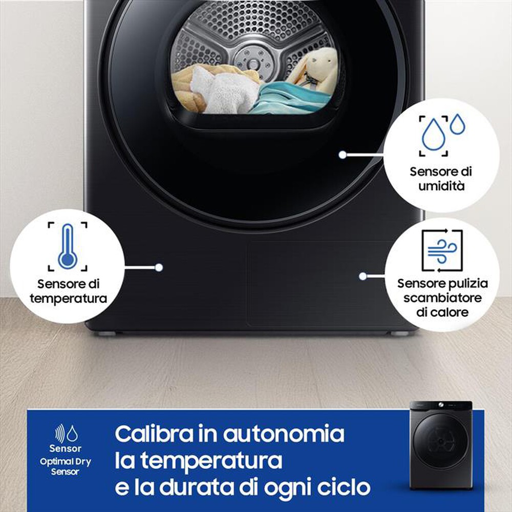 "SAMSUNG - Asciugatrice DV16DG8600BVU3 16KG Classe C-Nero"