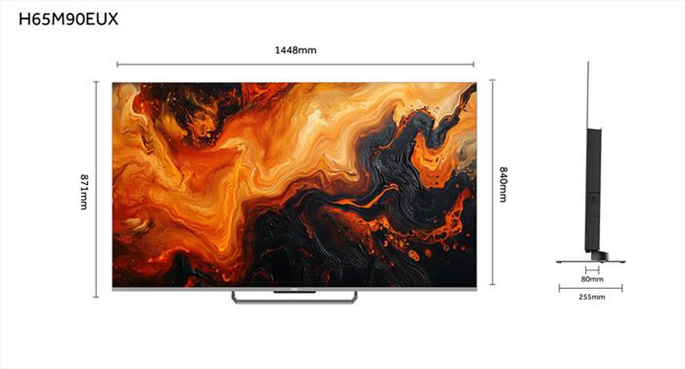Immagine del prodotto HAIER - Smart TV MINI LED UHD 4K 65" H65M90EUX 144Hz-Nero
