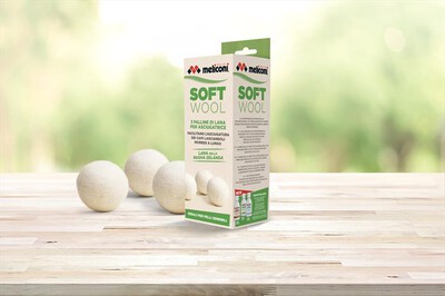 MELICONI - Sfere in lana per asciugatrice SOFT WOOL 3 PZ-Lana neozelandese