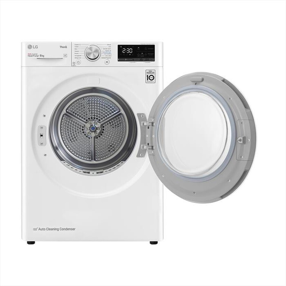 "LG - Asciugatrice RH80V9AVHN - 8 Kg - A+++-Bianco"