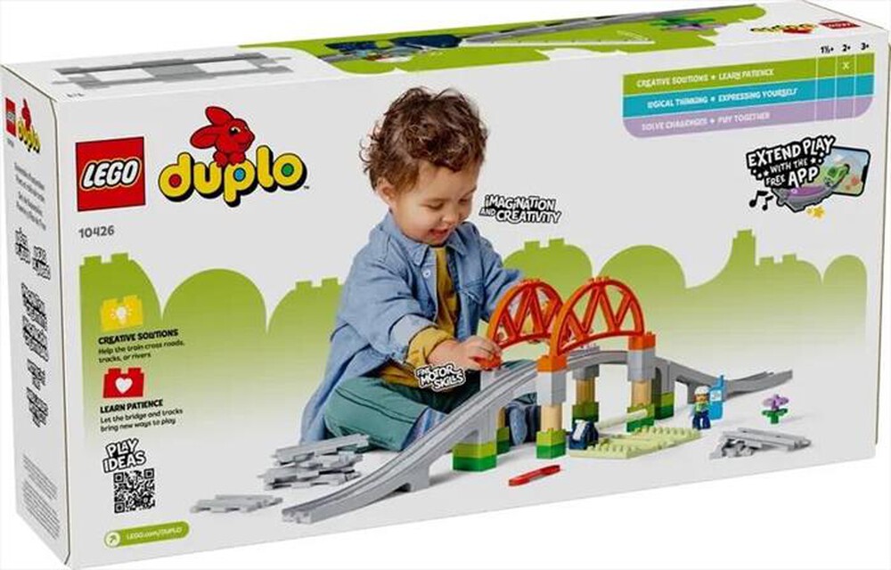 "LEGO - DUPLO Pack di espansione ponte e binari - 10426-Multicolore"