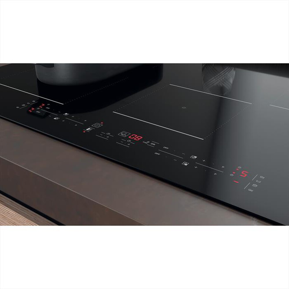 "HOTPOINT ARISTON - Piano cottura induzione HB 0577B NE 77 cm-Nero"