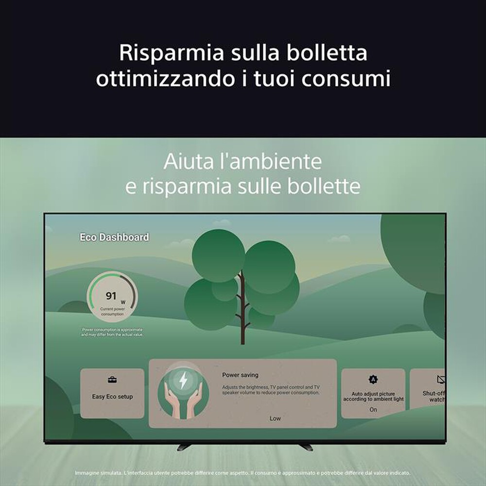 Immagine del prodotto SONY - Smart TV OLED 55" 4K K55XR8APAEP 120Hz-Nero
