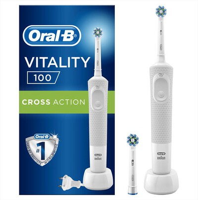 ORAL-B - Spazzolino elettrico VITALITY 100 CROSSACTION-Bianco