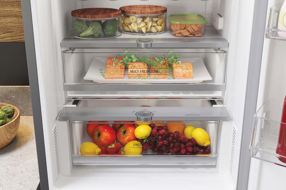 "HOTPOINT ARISTON - Frigorifero combinato HAFC9 TT43SX O3 Classe D-Acciaio inossidabile"