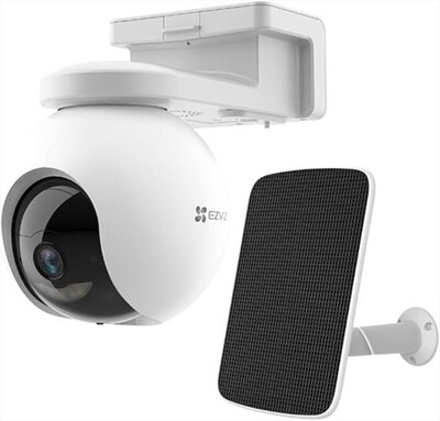 EZVIZ - Kit telecamera WiFi HB8 PRO 4K + SOLAR PANEL-bianco/nero