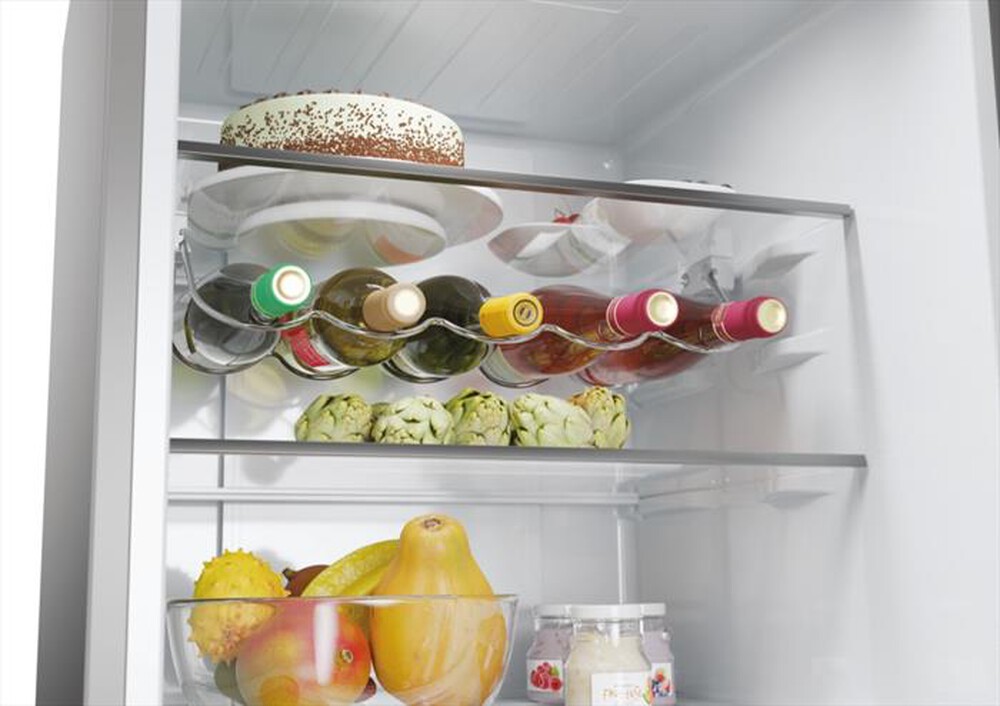 "HAIER - Frigorifero combinato HDPW5620BNPK Classe B 409 lt-Acciaio inox"