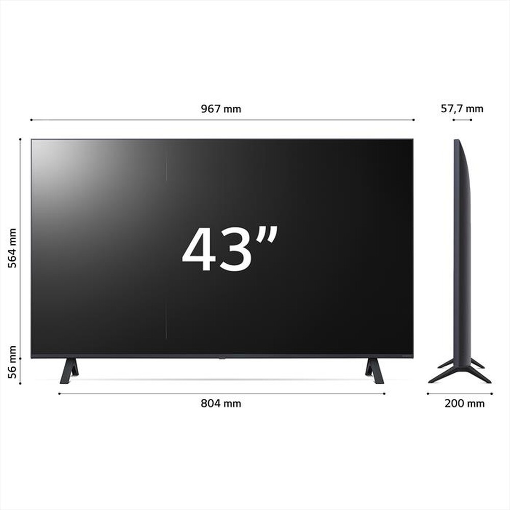 "LG - Smart TV NanoCell Serie 82 UHD 4K 43\" 43NANO82T6B-Marrone"