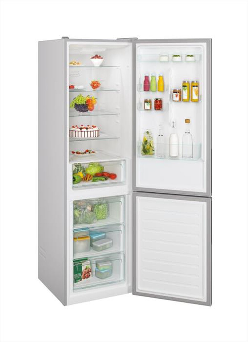 "CANDY - Frigorifero combinato CCE4T620ES Classe E 377 lt"