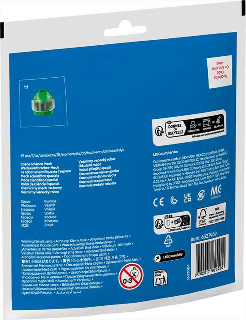 Immagine del prodotto LEGO - RECRUITMENT BAGS Mech scientifico spaziale 30694