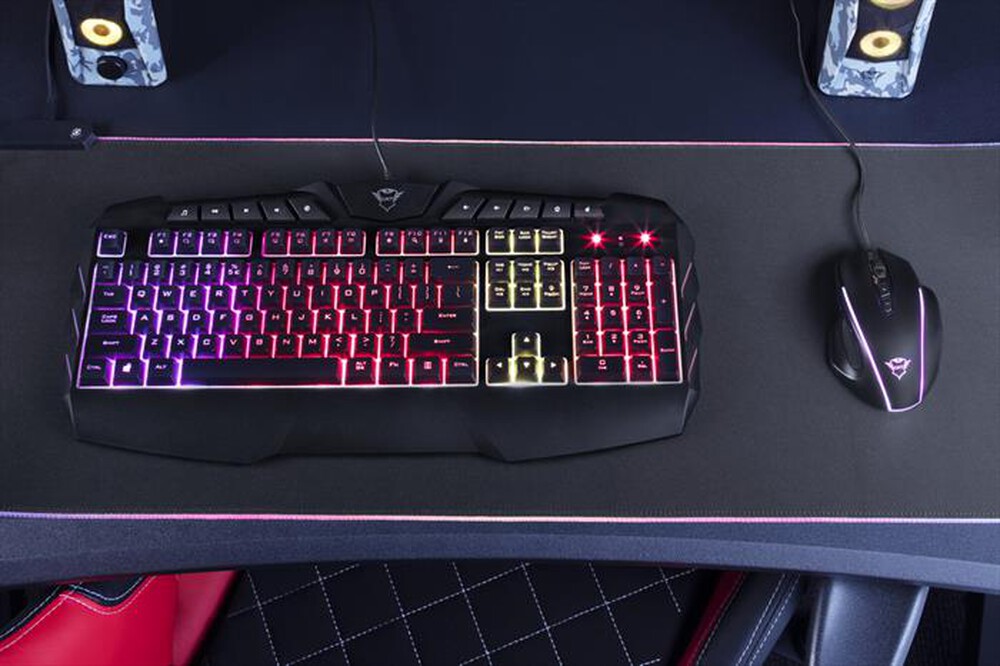 "TRUST - GXT881 ODYSS SEMI-MECH KEYBOARD IT-Black RGB"