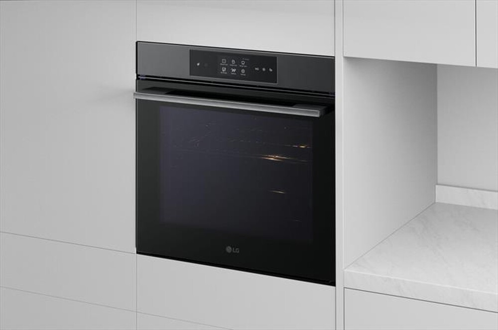 "LG - Forno incasso elettrico INSTAVIEW WSED7665B A++-Black Steel"