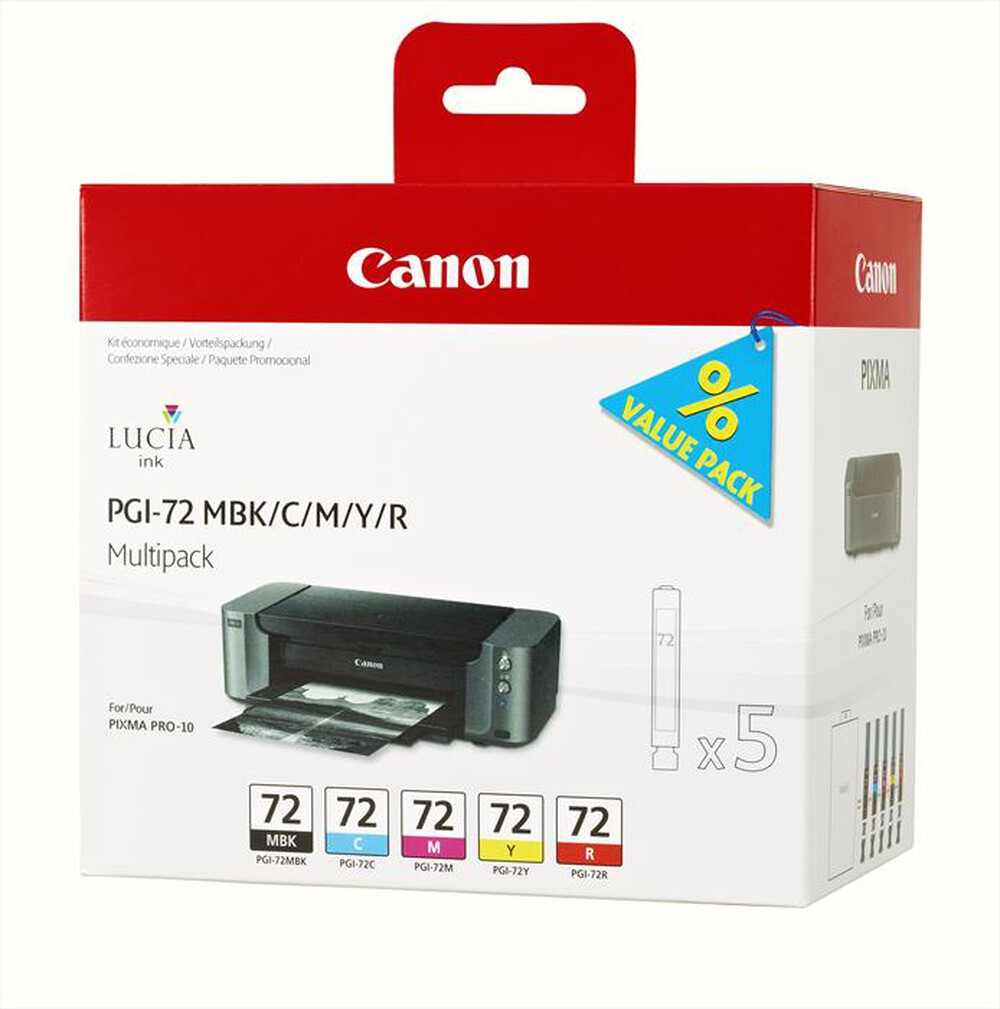 Immagine del prodotto CANON - PGI-72 MBK/C/M/Y/R MULTI-MBK/C/M/Y/R