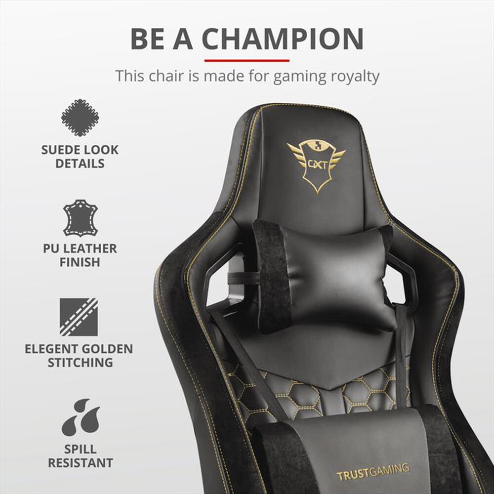 "TRUST - Sedia gaming GXT712 RESTO PRO CHAIR-Black"
