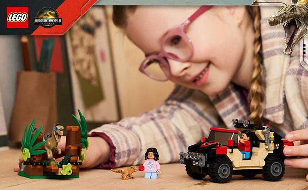 Immagine del prodotto LEGO - JURASSIC WORLD Fuga da Raptor su fuoristrada 76972